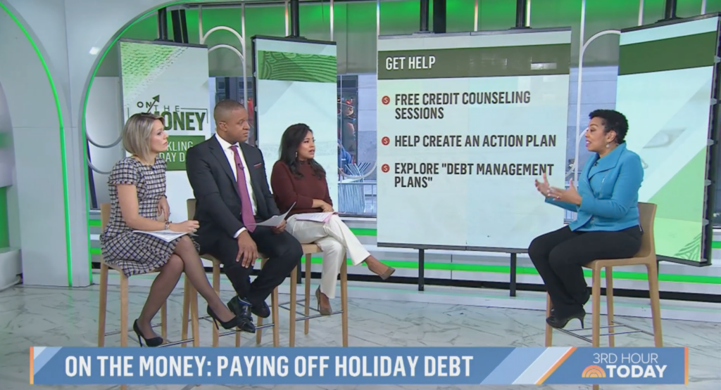 NFCC in the Media: How to Pay Off Holiday Debt, Featured on The Today Show With Sharon Epperson